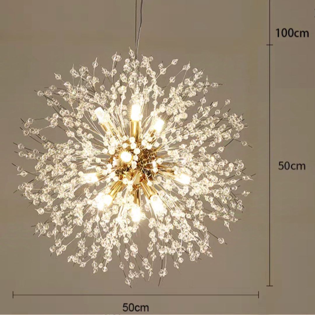 Lustre Cristal Flor Dente de Leão Sofistic