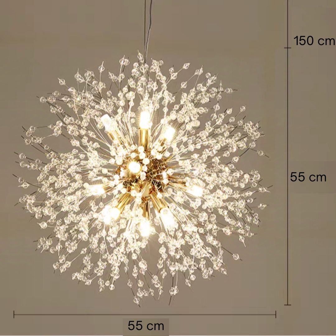 Lustre Cristal Flor Dente de Leão Sofistic