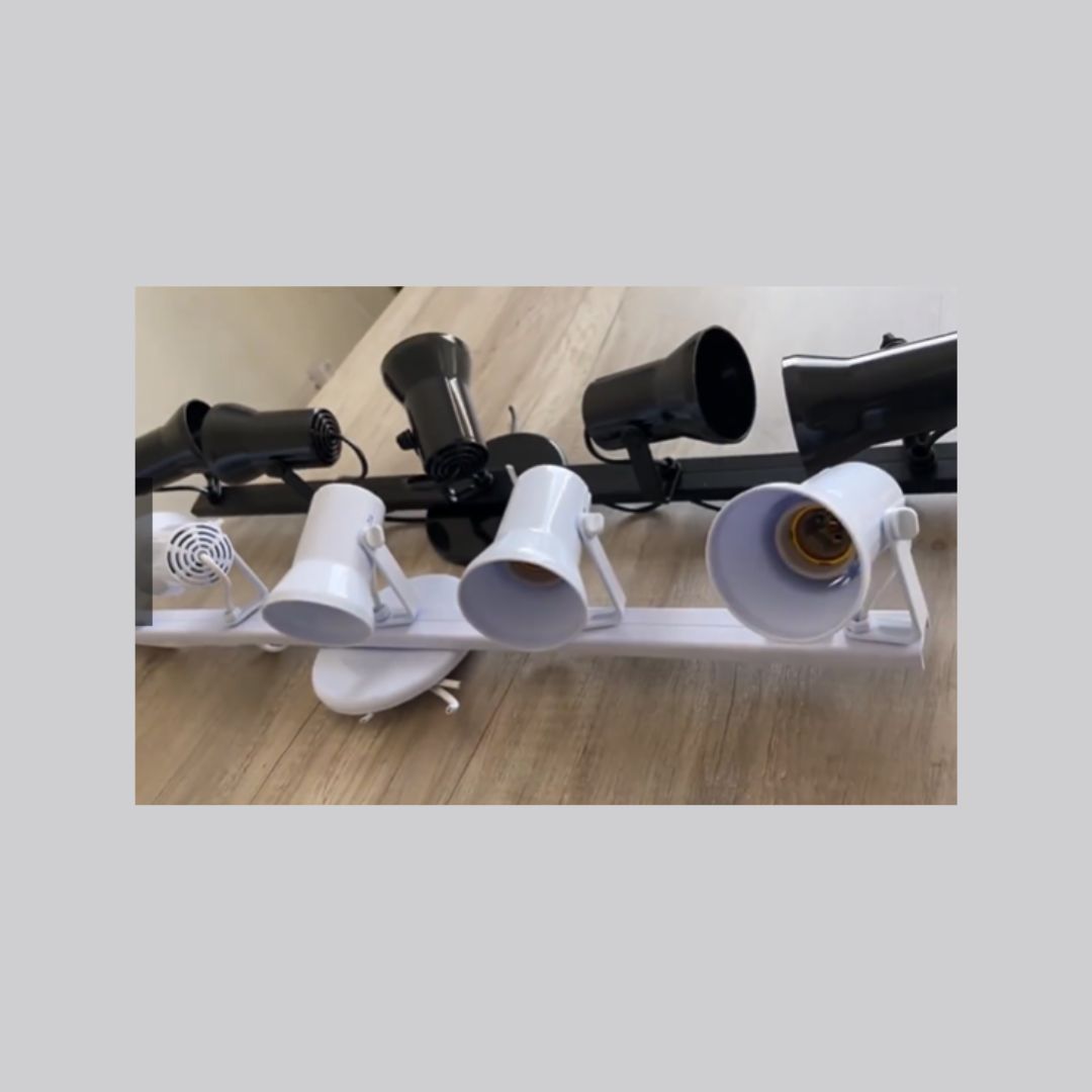 Luminária Trilho para 5 Lampâdas Articulado 360º Estilo