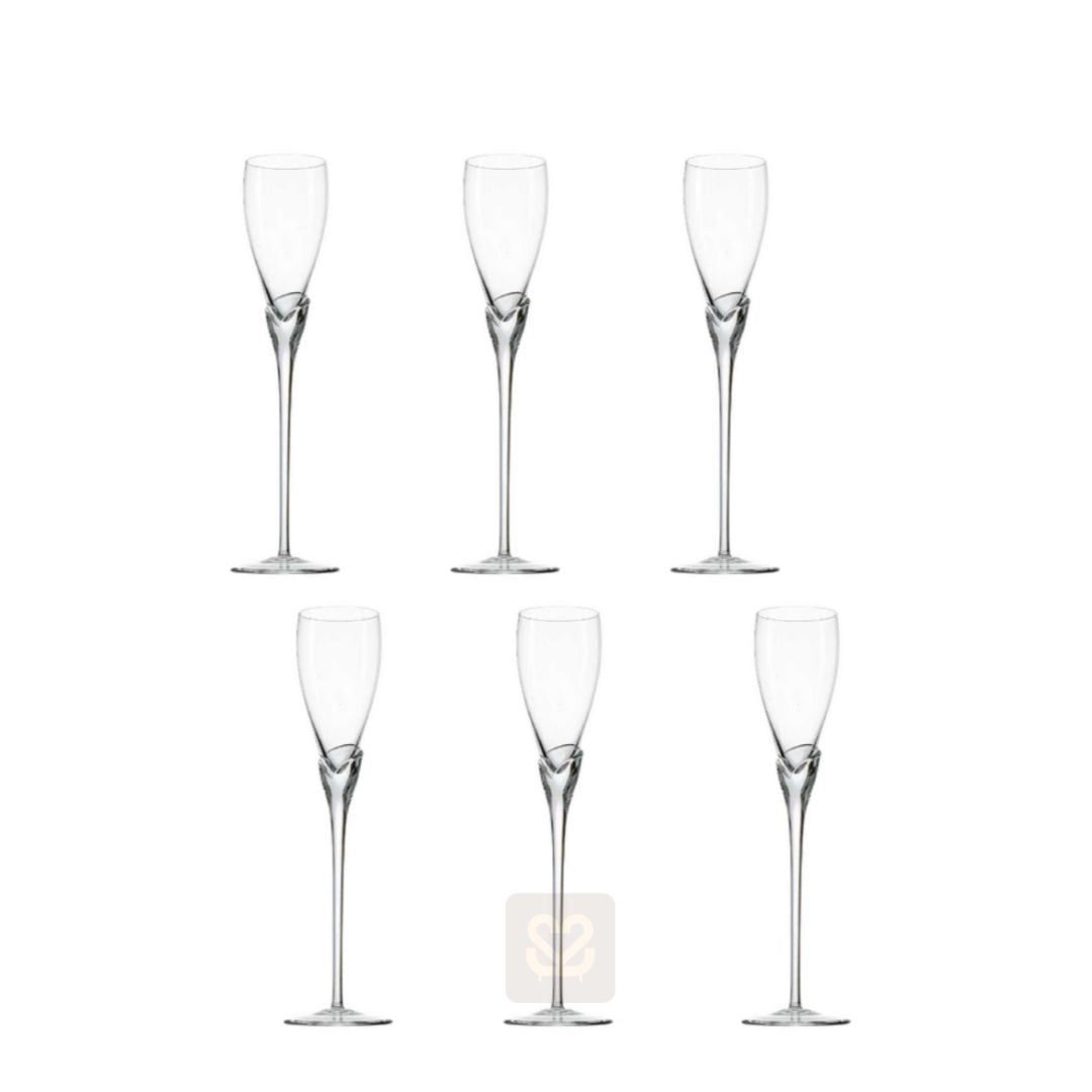 Jogo de Taças Cristal para Champagne Elegange