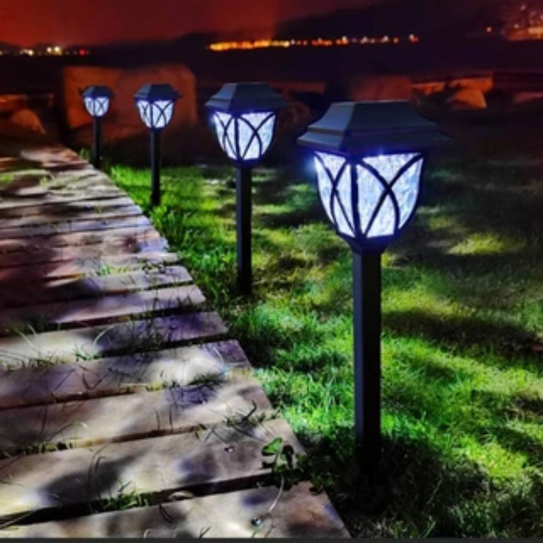 Luminaria Solar Para Jardim Prova Dagua Iluminare