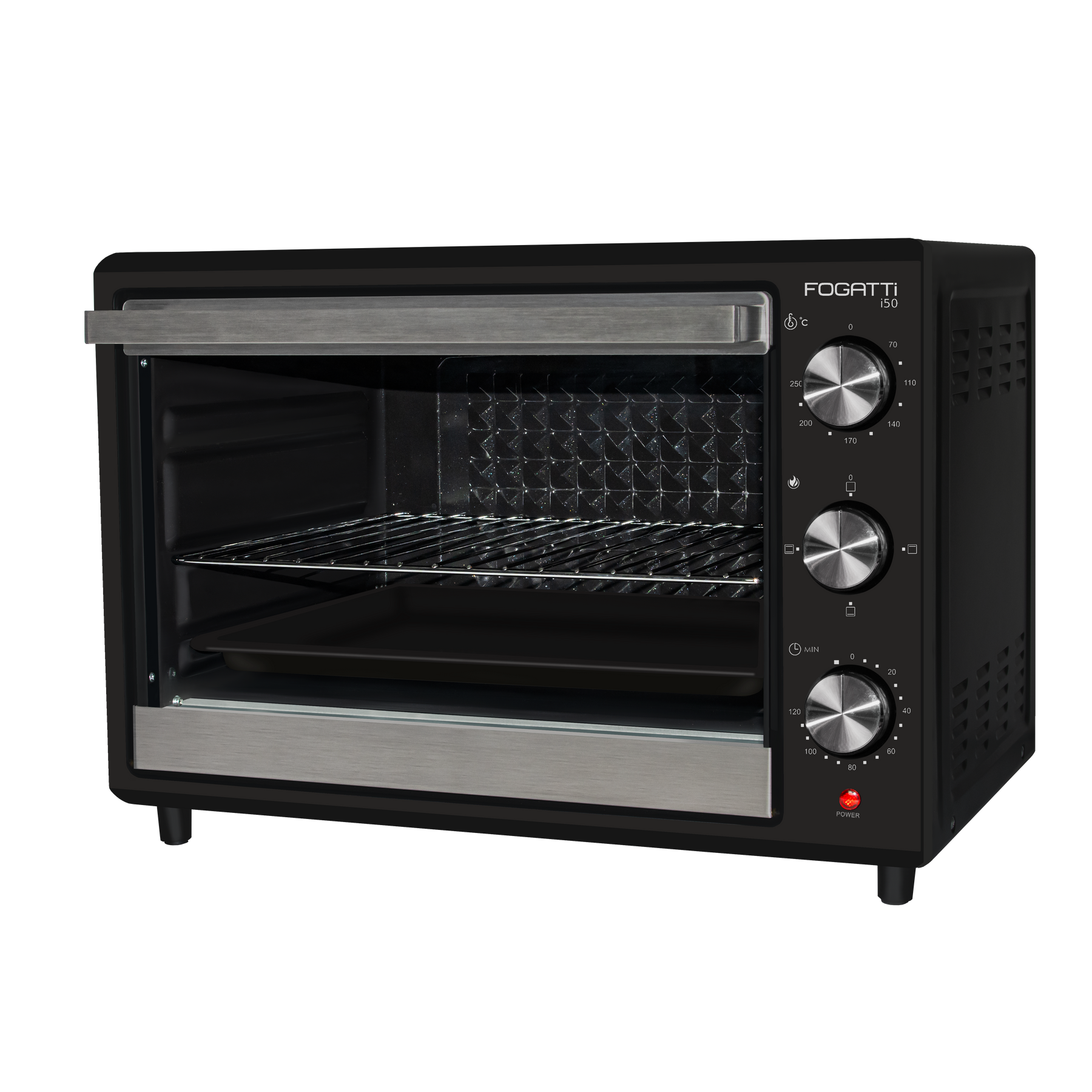 Forno Elétrico de Bancada 50 Litros Fogatti Black i50