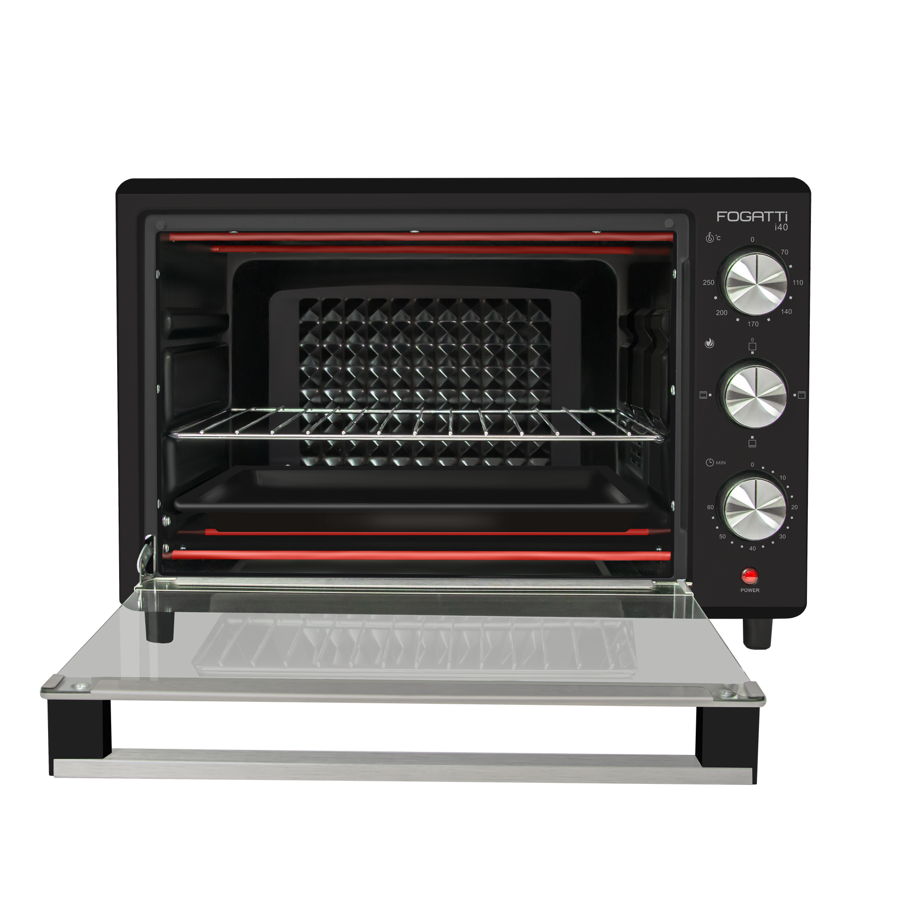 Forno Elétrico de Bancada 40 Litros Fogatti Black i40