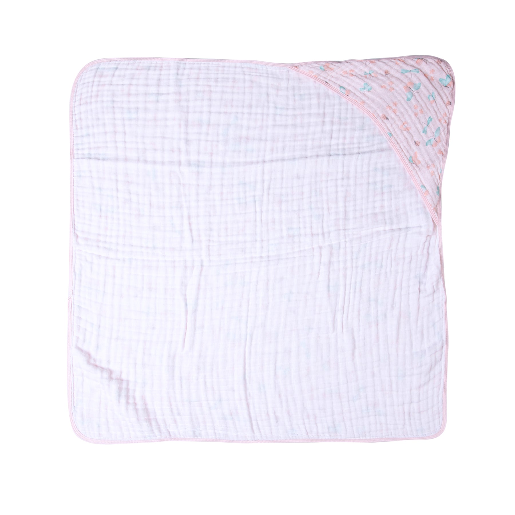 Toalha de Banho Bebê Soft Especial Karinho c/ Capuz Estampada 80cm x 80cm