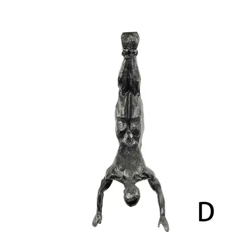 Escultura de Parede Escalador em Resina - Decoração Moderna