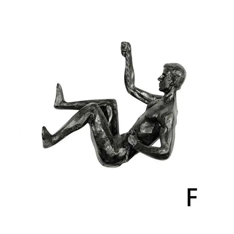 Escultura de Parede Escalador em Resina - Decoração Moderna