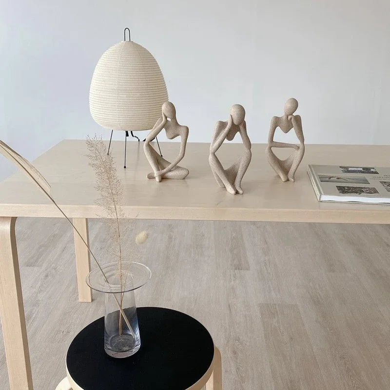 Estatueta Abstrata de Yoga - Decoração Elegante