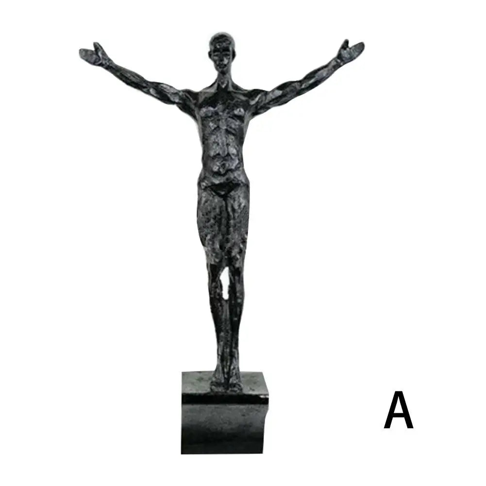 Escultura de Parede Escalador em Resina - Decoração Moderna