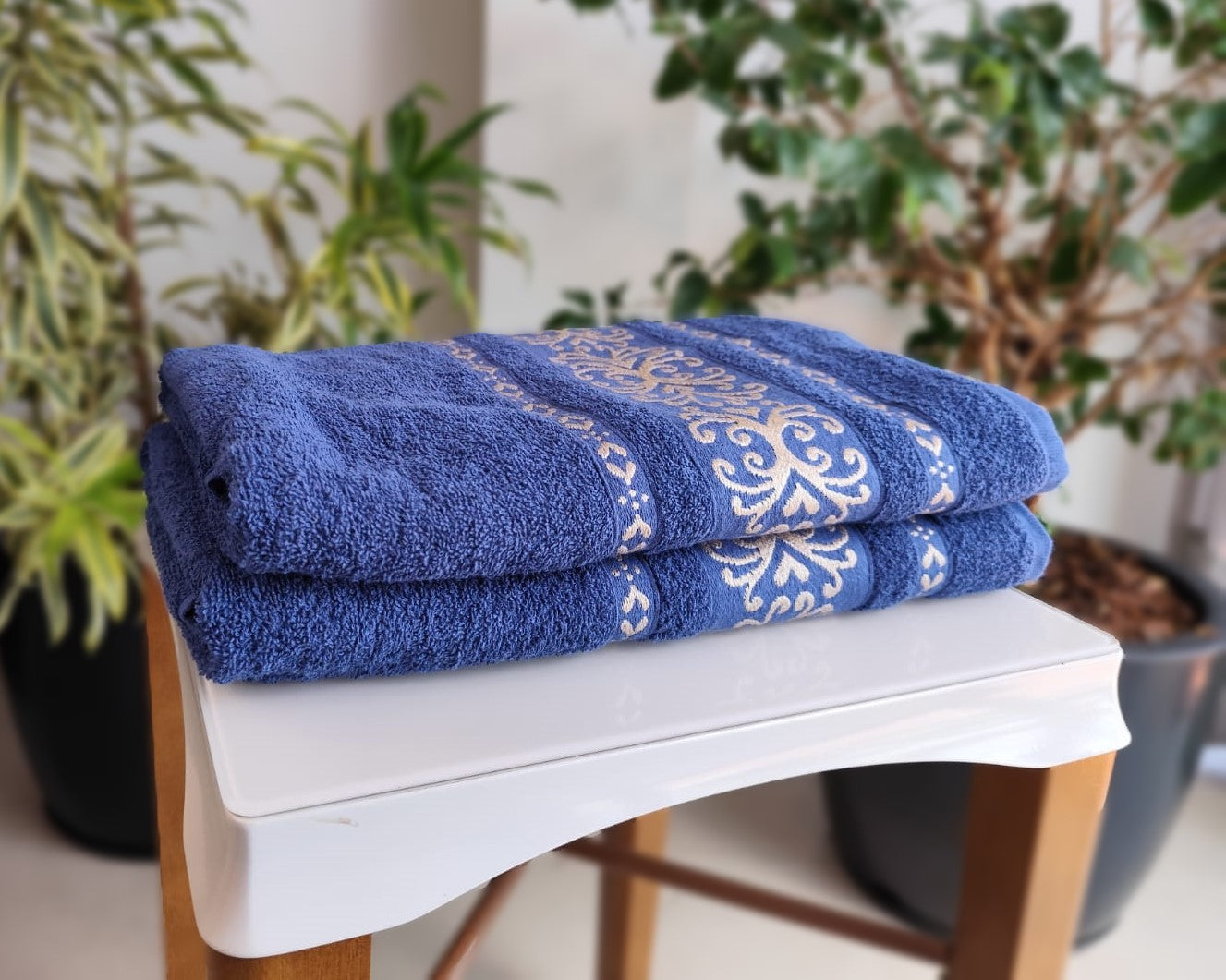 Kit 2 Toalhas Grande de Banho 2 peças Bella 150x75cm Marcotex