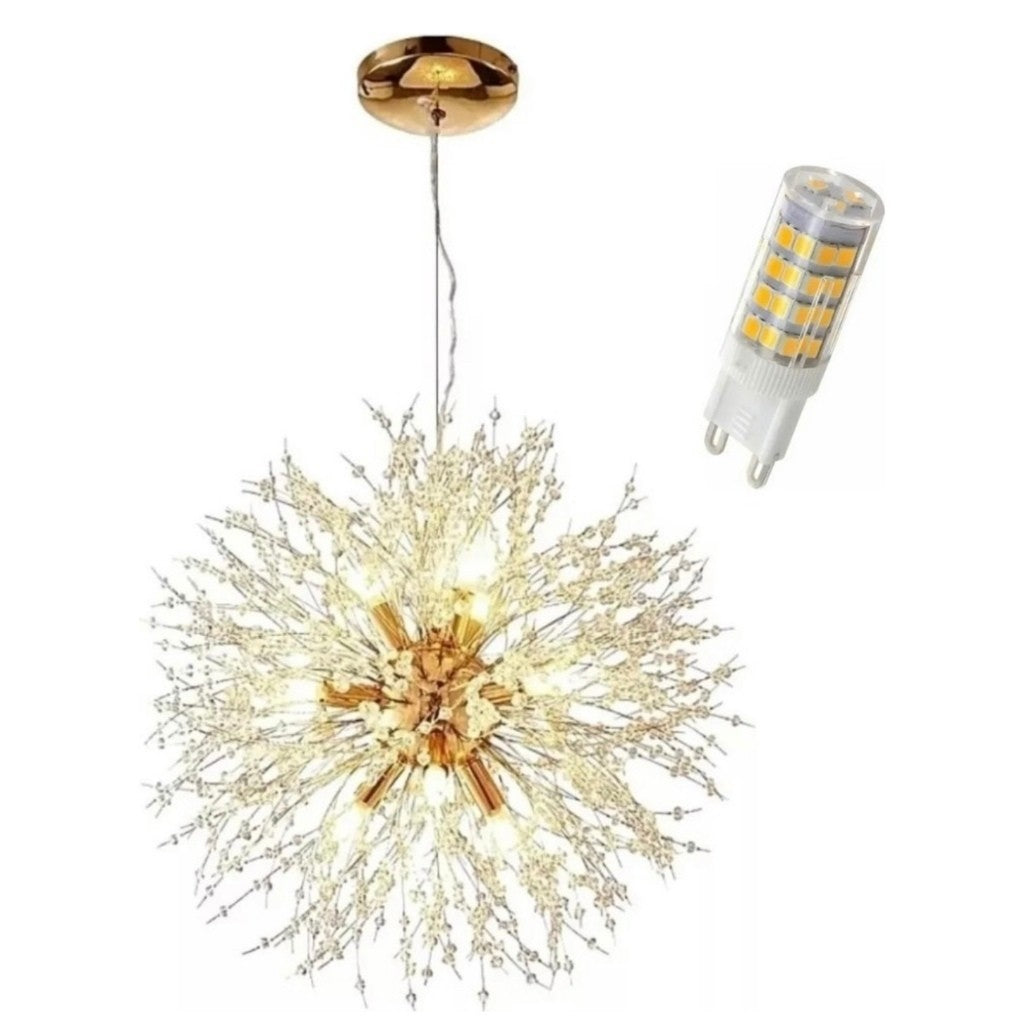 Lustre Cristal Flor Dente de Leão Sofistic
