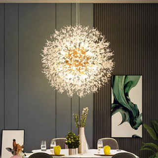Lustre Cristal Flor Dente de Leão Sofistic