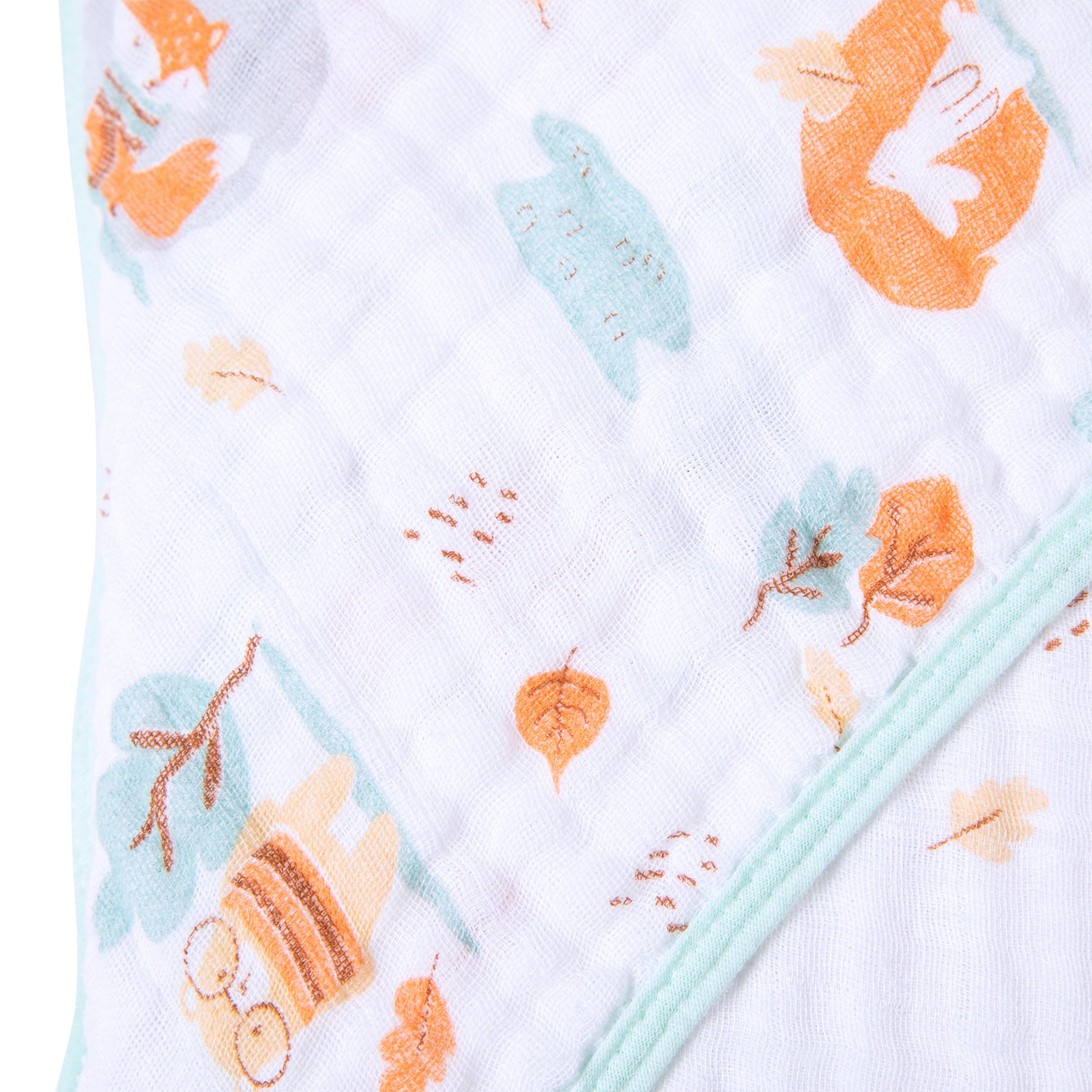 Toalha de Banho Bebê Soft Especial Karinho c/ Capuz Estampada 80cm x 80cm