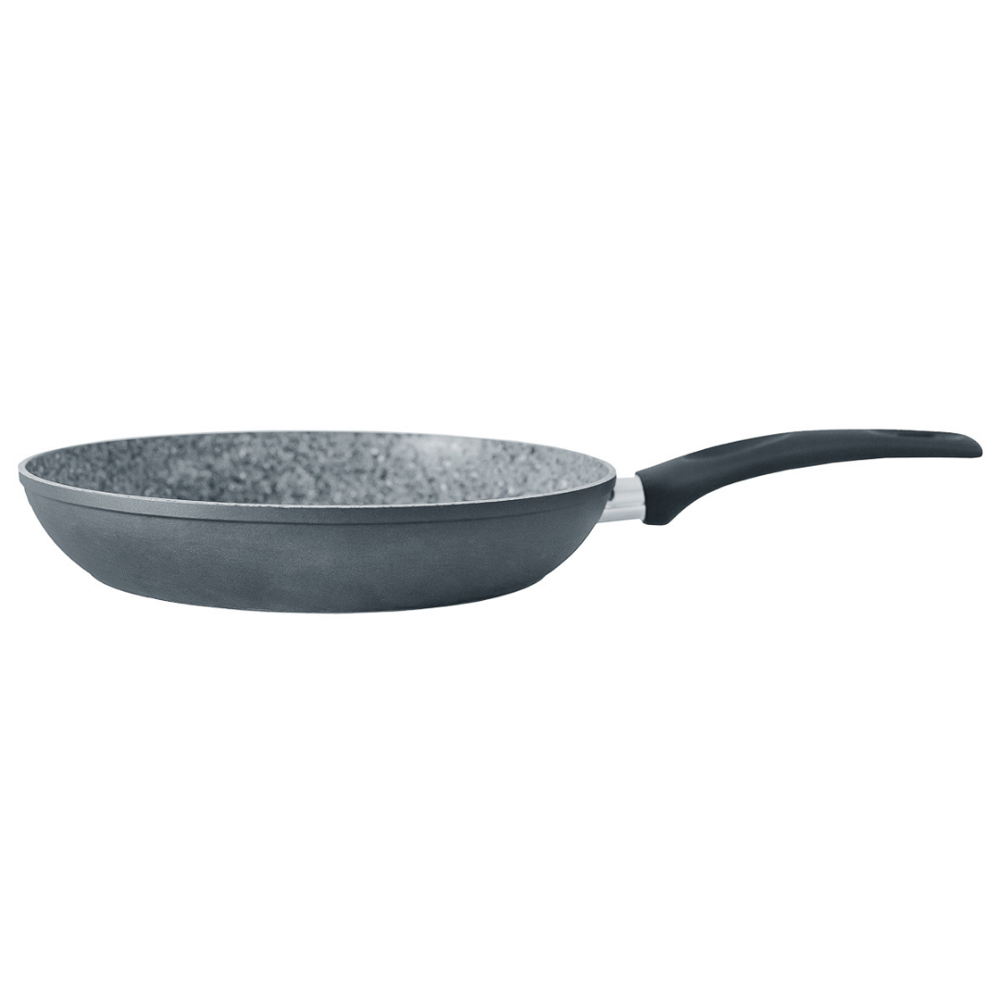 Frigideira Indução Antiaderente Revestida em Granito Preta 24cm