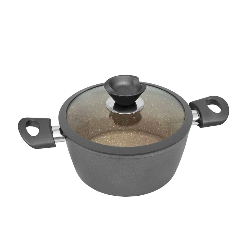 Caçarola Antiaderente 4,4L a Indução Revestida em Granito 24cm