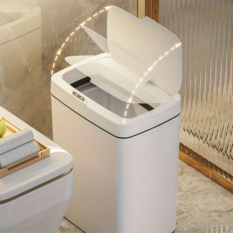 Lixeira com Sensor Automático Inteligente Abre Fácil em Toque Cesto Lixo Casa 16 Litros - Automatic