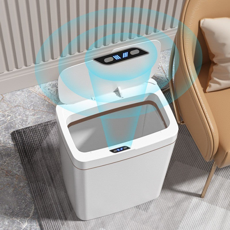 Lixeira com Sensor Automático Inteligente Abre Fácil em Toque Cesto Lixo Casa 16 Litros - Automatic