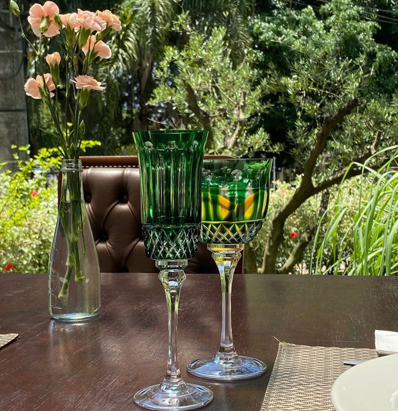 Taça de Cristal Flauta para Champagne Lapidada