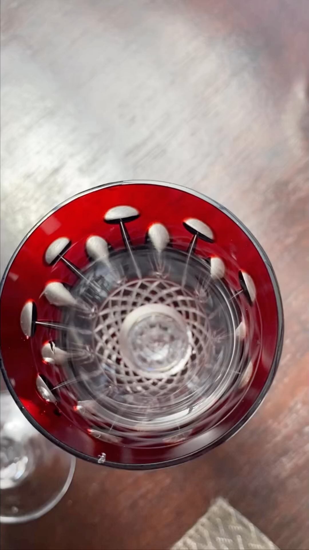 Taça de Cristal Flauta para Champagne Lapidada