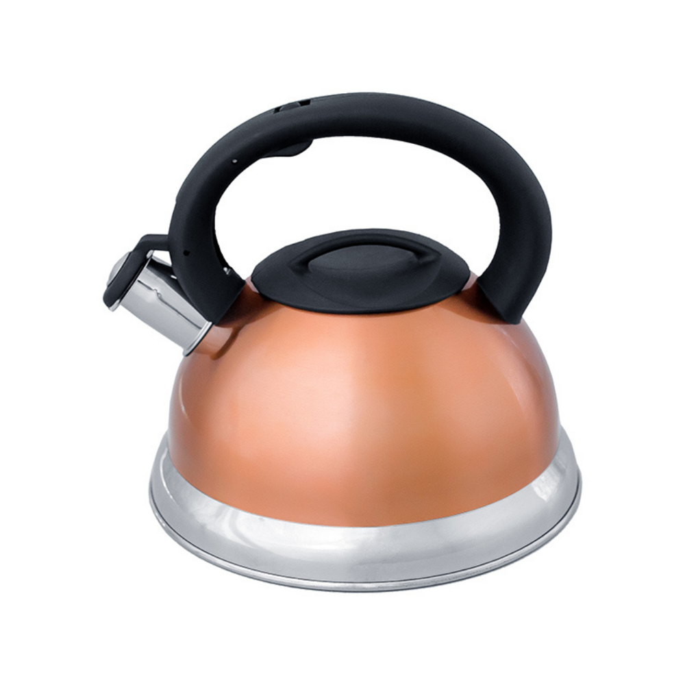 Chaleira em Inox com Apito e Fundo Duplo à Indução Cores