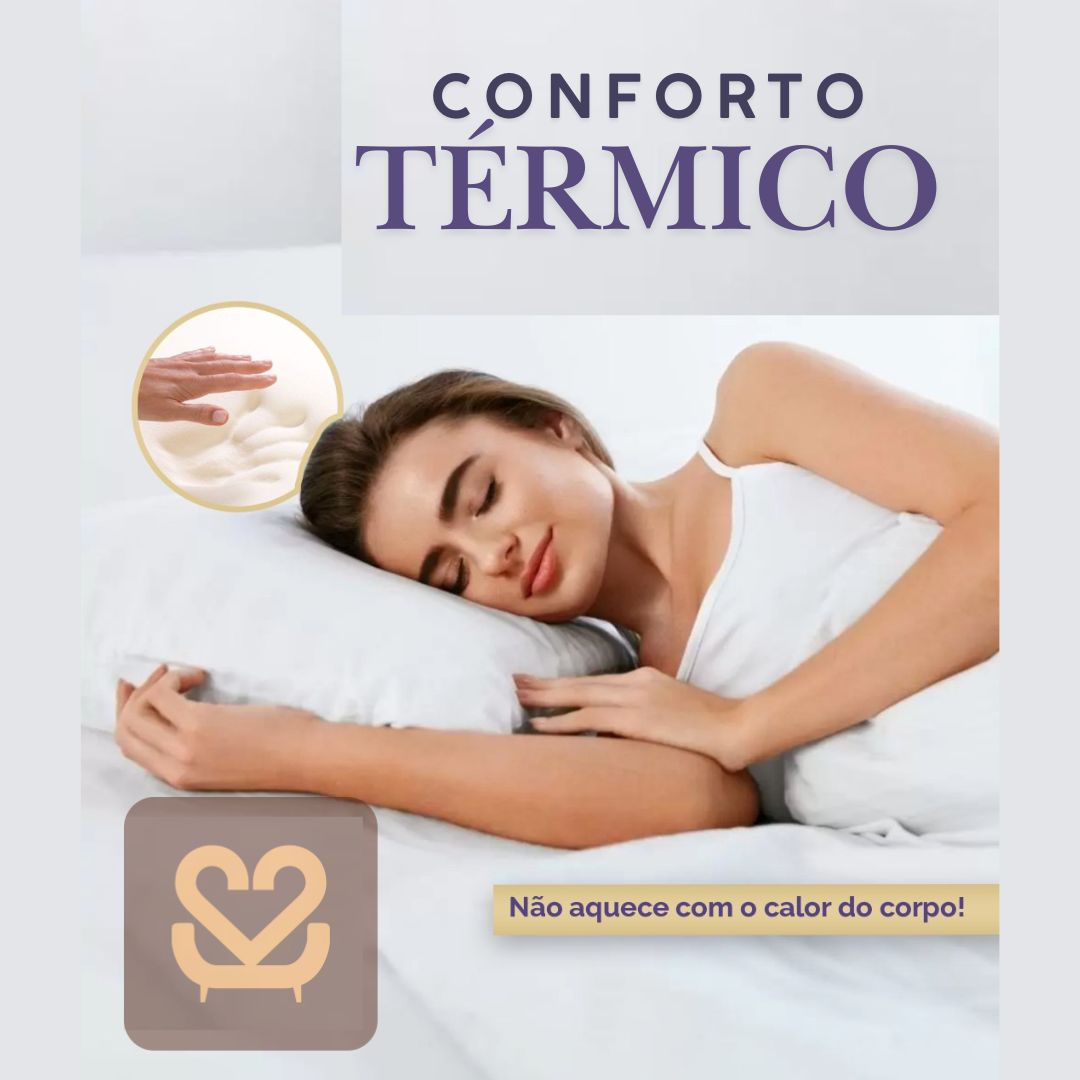 Travesseiro Viscoelástico Médio Kel Confort