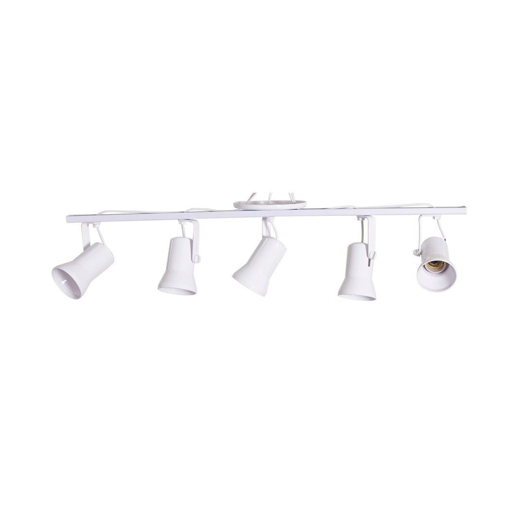 Luminária Trilho para 5 Lampâdas Articulado 360º Estilo