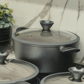 Caçarola Antiaderente 4,4L a Indução Revestida em Granito 24cm