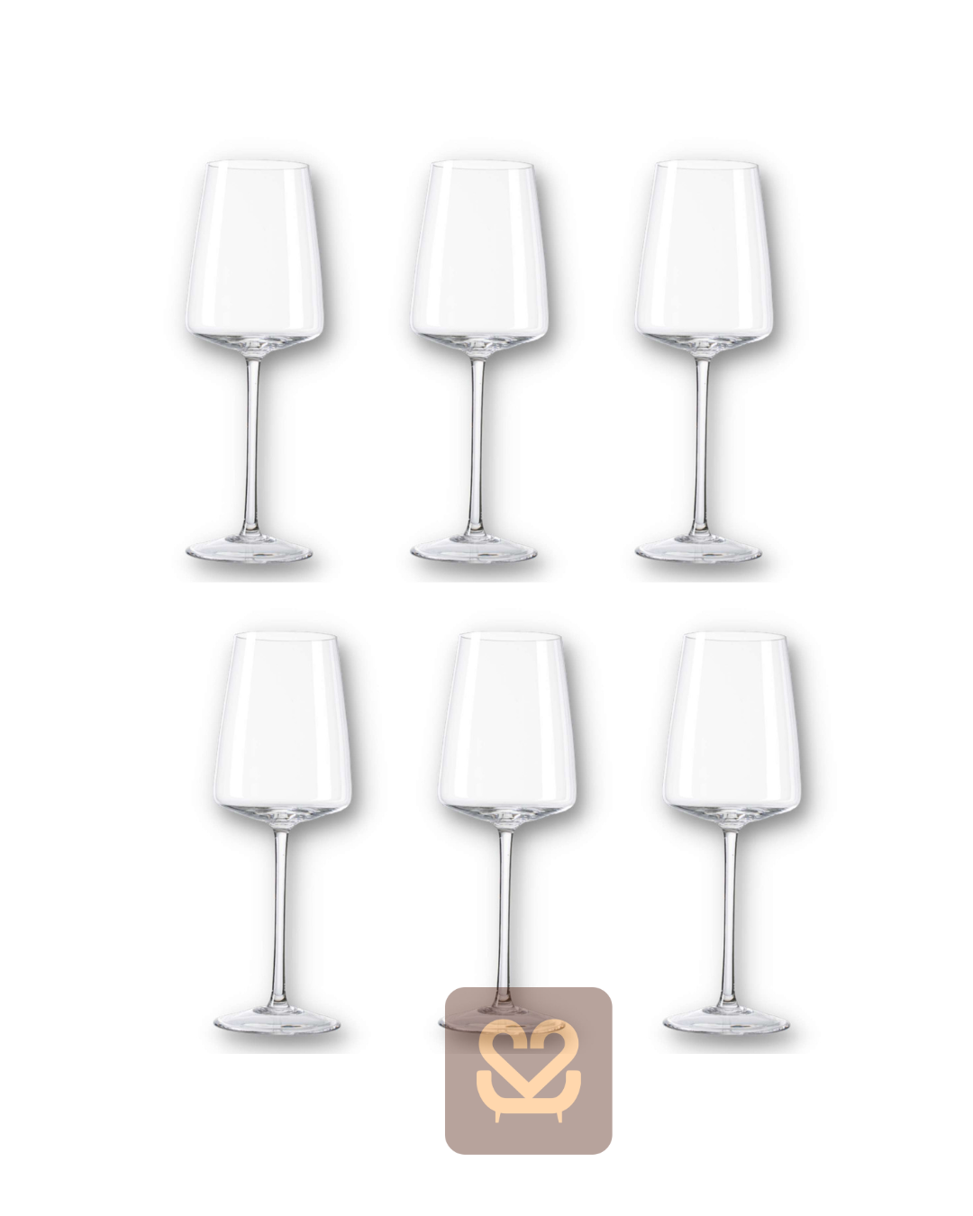 Jogo Taça Cristal com 6 para Vinho Branco Classic
