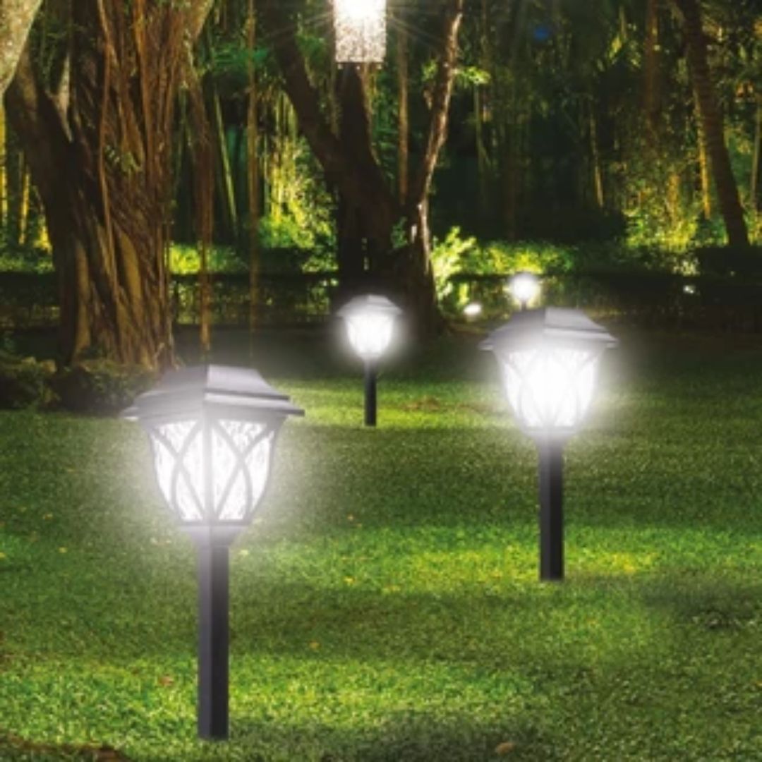 Luminaria Solar Para Jardim Prova Dagua Iluminare