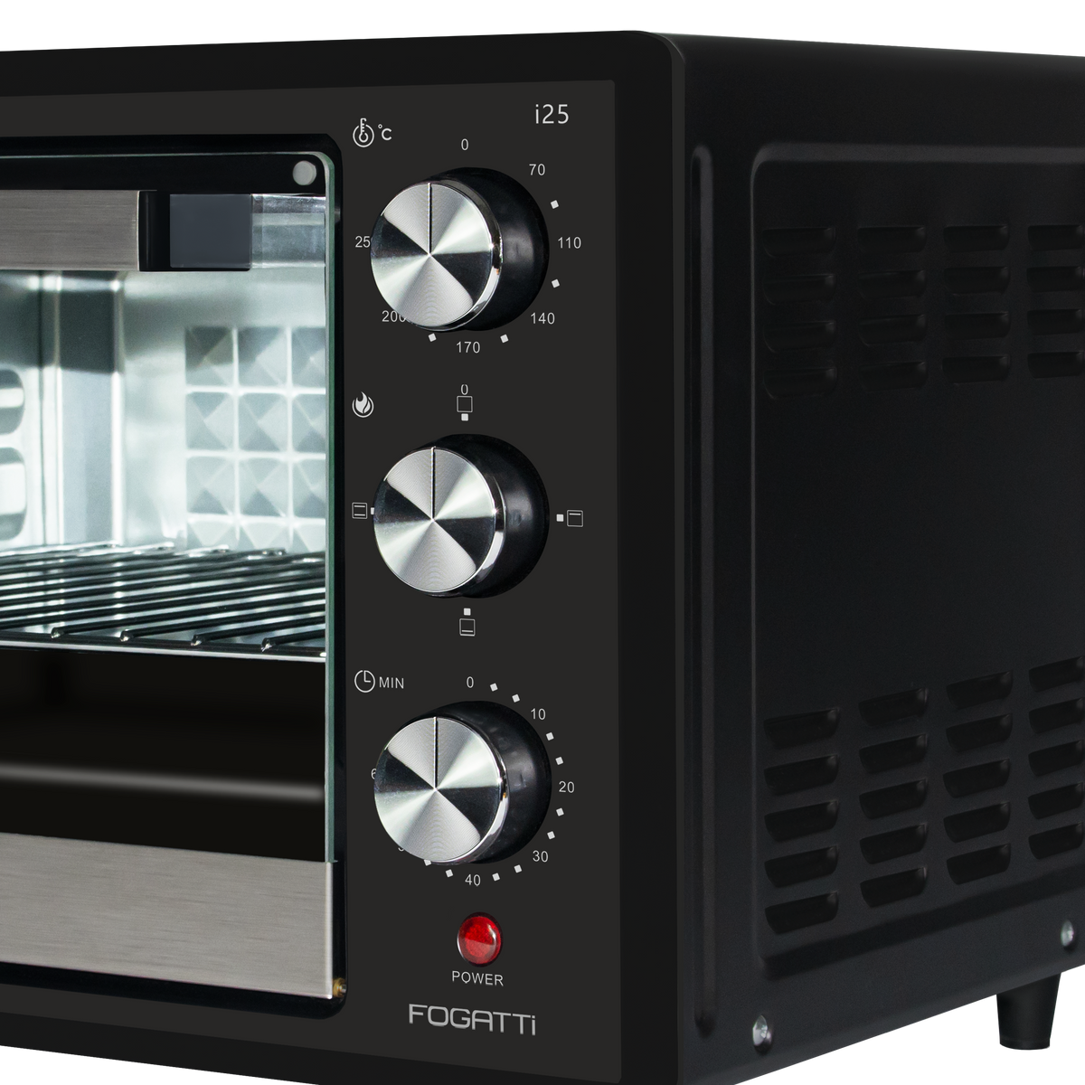 Forno Elétrico de Bancada 25 Litros Fogatti Black i25