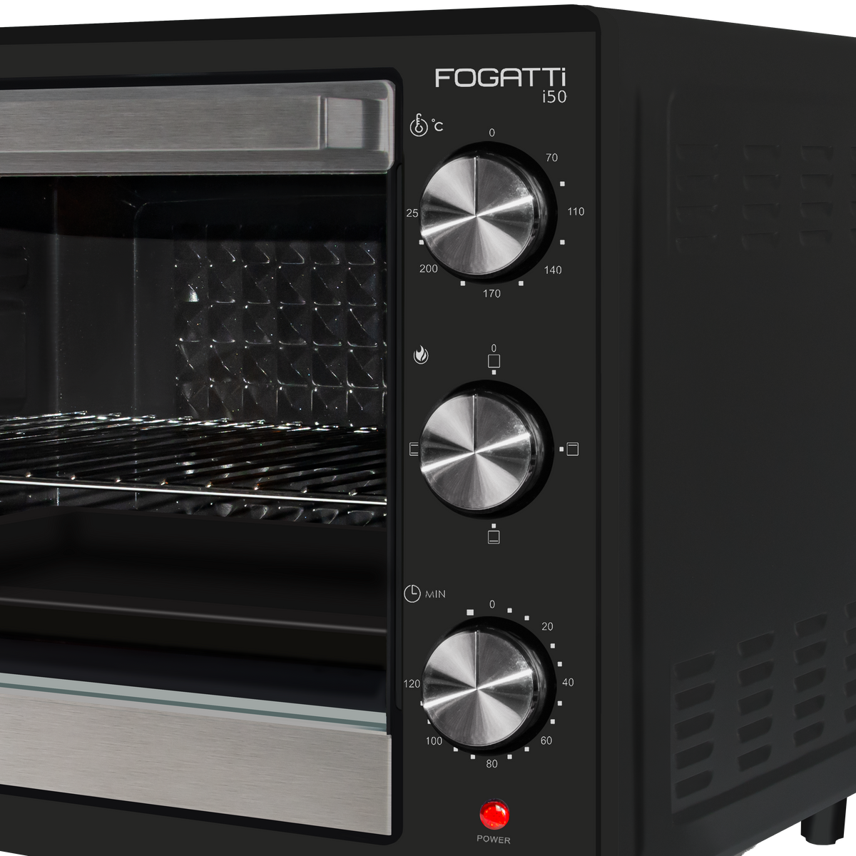 Forno Elétrico de Bancada 50 Litros Fogatti Black i50