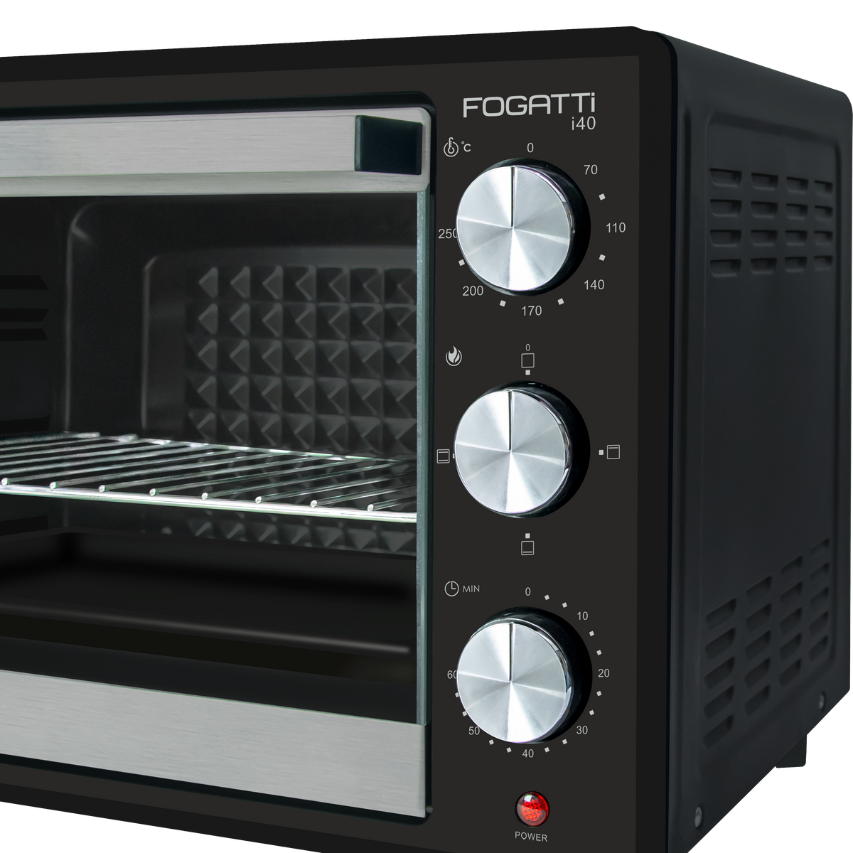 Forno Elétrico de Bancada 40 Litros Fogatti Black i40