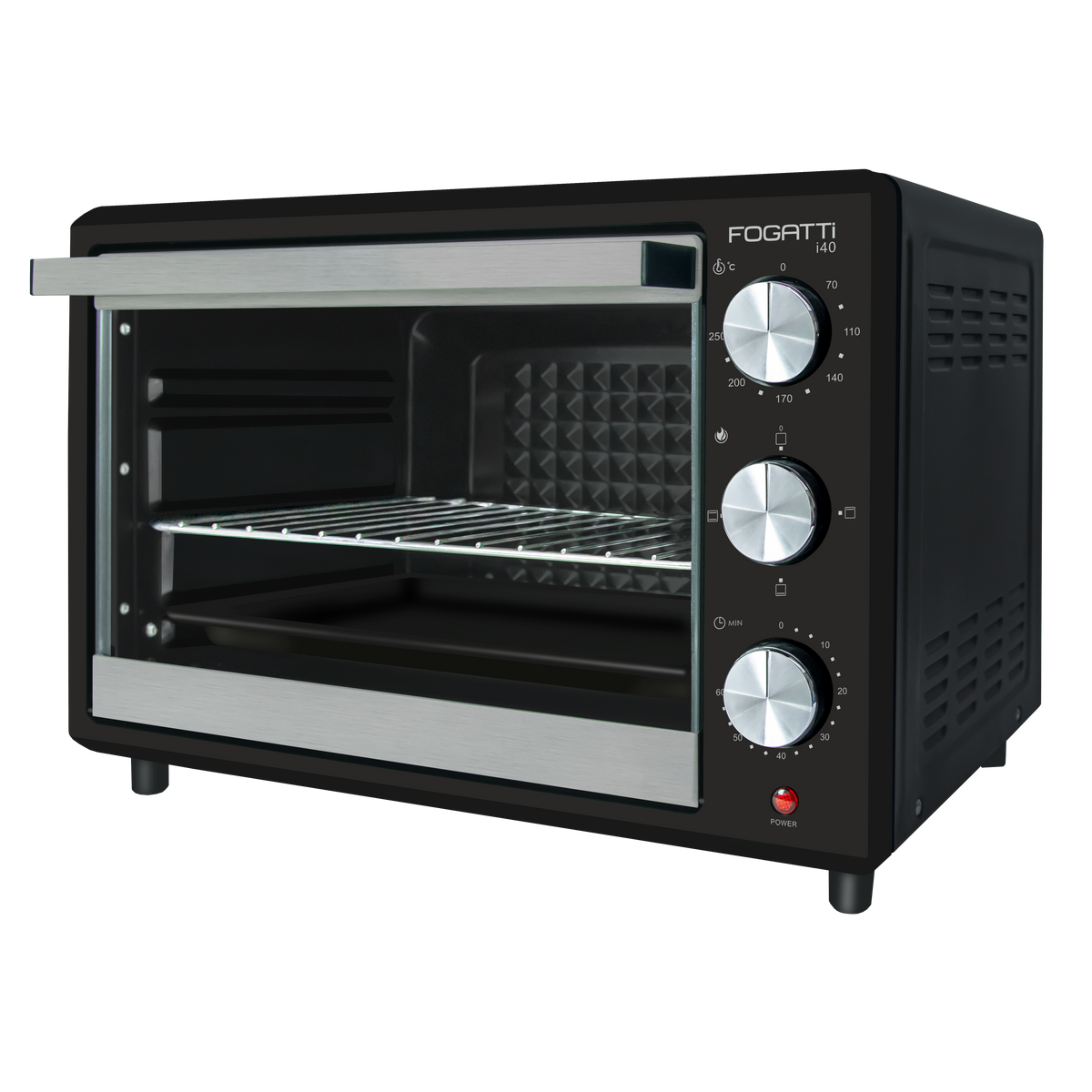 Forno Elétrico de Bancada 40 Litros Fogatti Black i40
