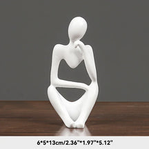 Estatueta Abstrata de Yoga - Decoração Elegante