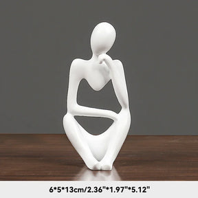 Estatueta Abstrata de Yoga - Decoração Elegante