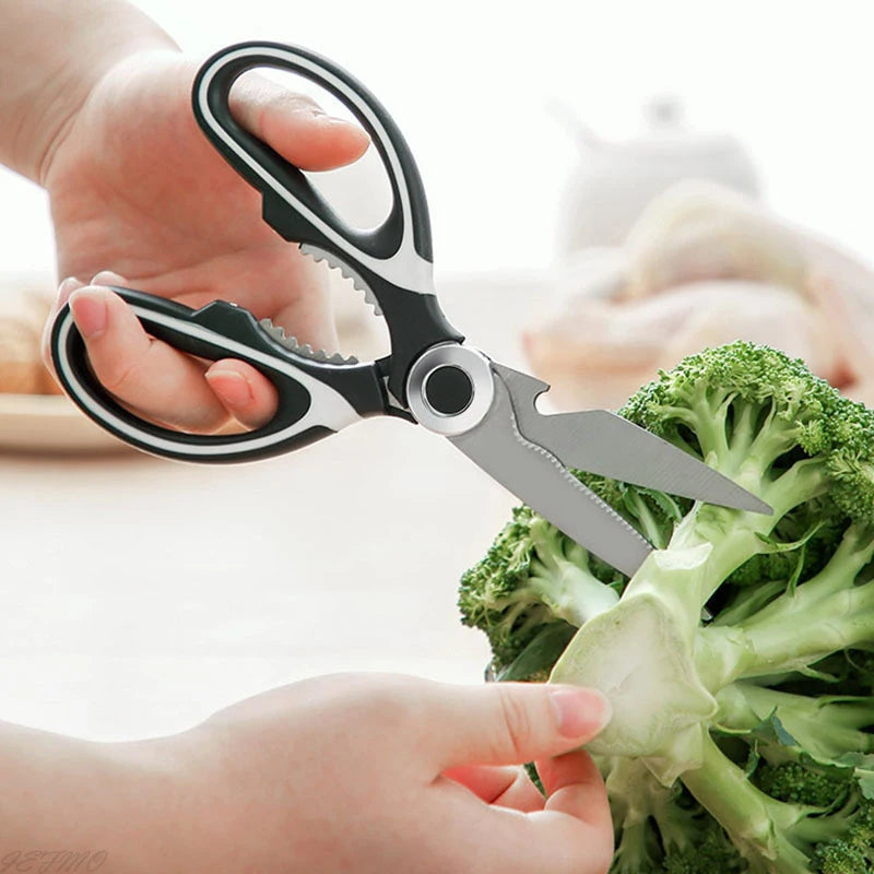 Tesoura Multifuncional de Cozinha em Aço Inoxidável