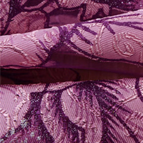 Cortina de Tule Jacquard Floral para Janela - 100x250cm