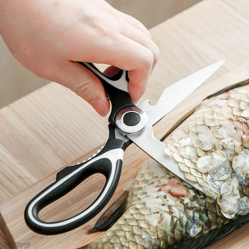 Tesoura Multifuncional de Cozinha em Aço Inoxidável