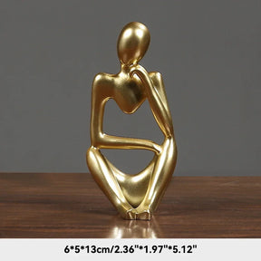 Estatueta Abstrata de Yoga - Decoração Elegante
