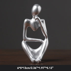 Estatueta Abstrata de Yoga - Decoração Elegante