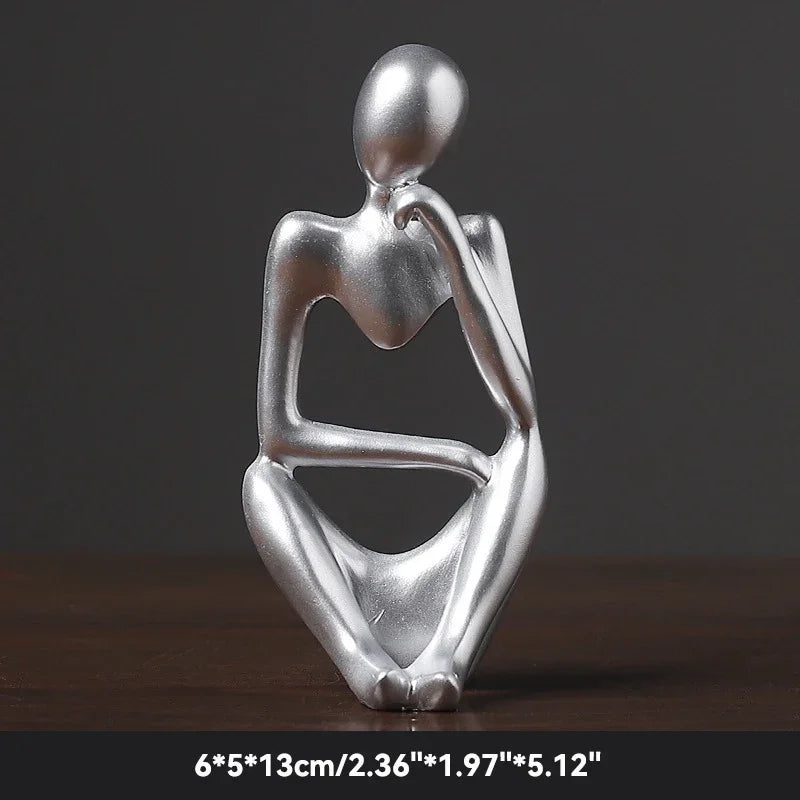 Estatueta Abstrata de Yoga - Decoração Elegante