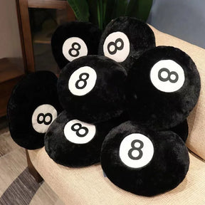 Travesseiro de Pelúcia Bola 8 - Decoração Criativa