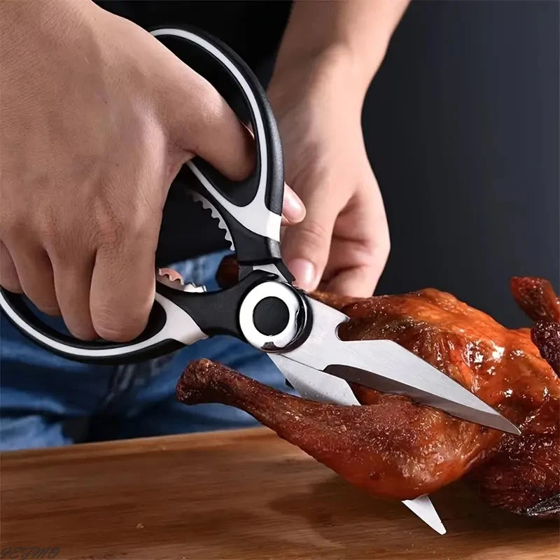 Tesoura Multifuncional de Cozinha em Aço Inoxidável