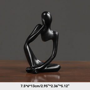 Estatueta Abstrata de Yoga - Decoração Elegante