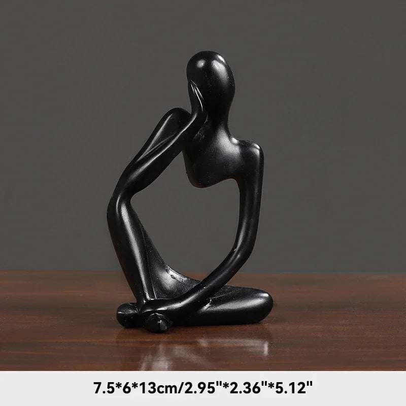 Estatueta Abstrata de Yoga - Decoração Elegante