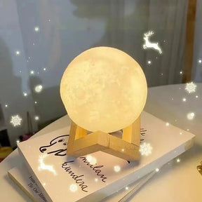 Luminária Lua 3D - Decoração Encantadora