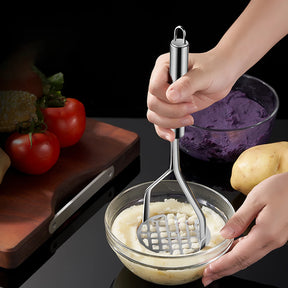 Amassador de Batatas de Aço Inoxidável - Praticidade na Cozinha