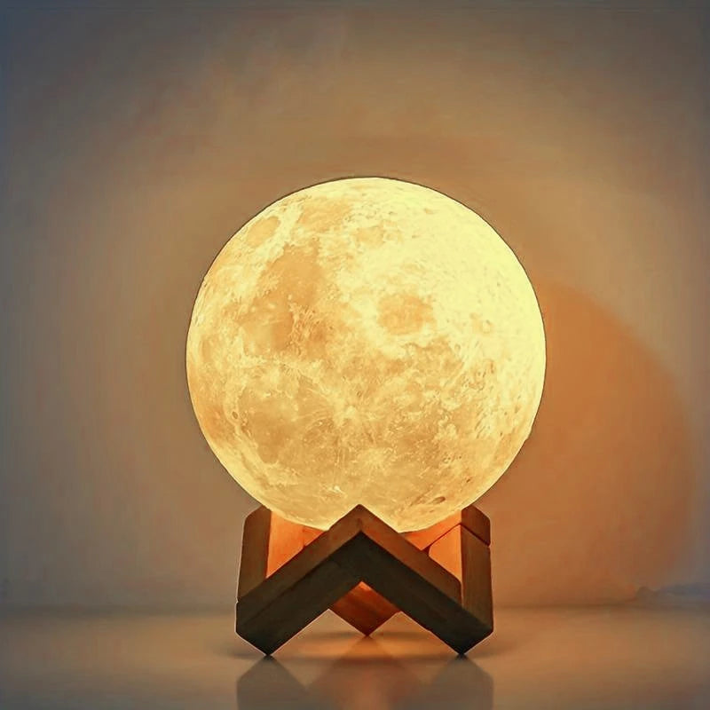 Luminária Lua 3D - Decoração Encantadora