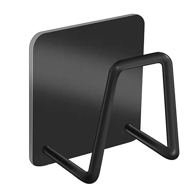 Suporte Adesivo de Aço Inox para Cozinha - 2 Peças