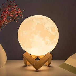 Luminária Lua 3D - Decoração Encantadora