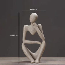 Estatueta Abstrata de Yoga - Decoração Elegante